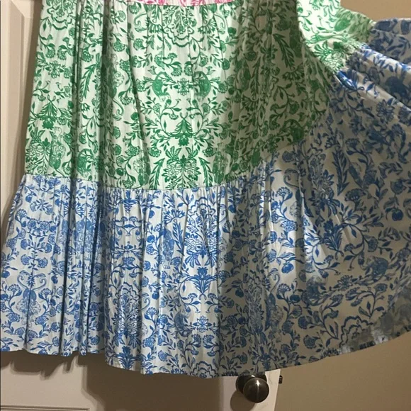 Roller Rabbit XL Floral Multicolor Maxi Skirt - Picture 3 of 6